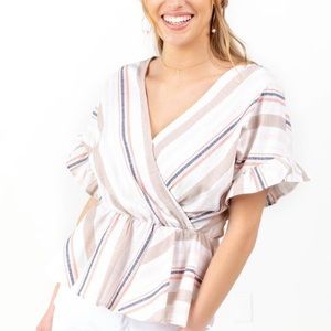 Francesca peplum top